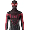 Cosplay Adulto Halloween Carnaval Araña PS Miles Cosplay Morales Mono Fiesta Impresión Traje de superhéroe con máscara desmontable