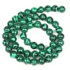 Perles de pierre naturelle breloque Malachite verte perles rondes en vrac pour la fabrication de bijoux Bracelet de couture bricolage brin 4/6/8/10/12MM bijoux de modeBeads green malachite