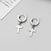 Stud Oorbellen 1/6 paar Roestvrij Staal Mannen Cross Punk Dangle Gothic Vrouw Oor Hoepel Huggies Hanger Piercing Sieraden