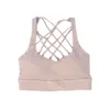 Lu Lu Yoga Soutien-gorge de sport citron Extensible Haut à séchage rapide Respirant Anti-choc Beau dos Soutien-gorge court Gym Sport Course à pied Personnalisé Alo Running Athletic