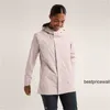 Ropa para mujer Arcterys Chaquetas de diseñador ARCTERYS Archaeopteryx Abrigo de carga para mujer SOLANO HOODY Viento cálido Lluvia Nieve Chaqueta con capucha para exteriores Abrigo Light PinkArm S HB0D