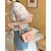 Sacs à bandoulière Sac messager carré solide pour femme Sac à bandoulière haut pour femme Flip Club Portefeuille Femme Rose Bagstylishhandbagsstore