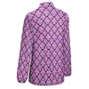 Bluzki damskie Purple Damask Loose Bluzka Vintage Vintage Druku