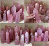 Artes y manualidades Regalos artísticos Hogar Jardín Torre de cristal de cuarzo rosa natural Mineral Chakra Curación Wandsreiki Piedra energética de seis lados 1671637