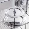 Bakeware Aletleri Işık Lüks Meyve Plakası Paslanmaz Çelik Yaratıcı Modern Salon Ev Üst düzey Metal Atıştırmalık Kek Dekorasyonu