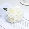 Fleurs décoratives 10 pièces Roses artificielles fausse soie Rose fleur vraie touche fausse décoration pour mariage