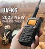 Talkie-walkie Quansheng UVK6 5W Air Band R Tyep C Charge UHF VHF DTMF FM brouilleur NOAA fréquence sans fil bidirectionnelle CB 231030