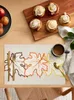 Table Mats Thanksgiving Autumn Mat Holiday Kitchen Dining Decor Placemat Wedding Party Napkin