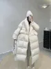 女性Sダウンパーカス2023冬の韓国スタイルダックコート特大のパフジャケットの女性太い長い風の暖かいアウトウェア231027