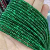 Naturstein 3*4 mm facettiert flacher Rondelle -Abstandshalter -Perlen Jades Chalcedon türkis Labradorit für Schmuck Herstellung von DIY -Armband Mode Schmuck Natürliche