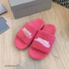 One Female Shearling Couple Balencaiiga Slipper Letter Sandal Paris Plush Aristocratic Furry Outerwear Embroidery Sandals New 2023 Word b Family Q6MN