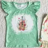 Clothing Sets RTS Baby Girls Designer Clothes Short Sleeve Tee Shirt Ruffle Shorts Summer Boutique Wholesale Children Outfits