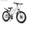 Bikes 18/20/22 Inch Bicycle Children Bike Single Variable Speed Carbon Steel Off-Road Mountain Dual Disc Brake Outdoor Sports Vehicl Q231030