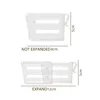 Kitchen Storage 4Pcs Adjustable Refrigerator Partition Board Retractable Plastic Divider Clips Household DIY Bottle Shelf Organization