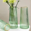 Vaser målade guldfärgade glas stor storlek vatten liljor blomma vardagsrum dekoration ljus lyxiga ornament