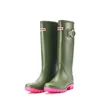 Regenlaarzen Comemore Mode Lange Regenlaarzen Dames Kniehoge Waterlaarzen Waterdichte Schoenen Dames Rubberen Regenlaarzen Tuinoverschoenen voor Dames 231030