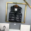 Märke barn ner väster högkvalitativ baby ärmlös huva jacka storlek 110-160 bröst logotyp dekoration barn waistcoat okt25