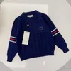 2023Felpa girocollo in puro cotone per bambini Autunno Ragazzi e ragazze Maglione sottile sciolto Moda bambini Felpa con cappuccio a maniche lunghe 90-140 cm q11