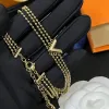 Designer Letters Pendant Necklace V Jewelry Set Silver Rose Gold Chain Halsband Kvinnor Lovely Armband Deisgners Chokers syster gåvor