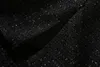 2023年秋のブラックパネルツイードブレザー長袖のノッチレーペルボタンダブルブレストホロウアウトウエストアウトウェアコートS3S170914