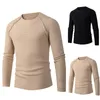 Men's Sweaters Pullover Mens Sweater Polyester Slim Soft Solid Color Top 1 Pcs Big Size Black/Khaki Casual Classic Comfortable