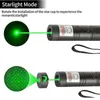 Grön kraftfull laserförbränning laserpekare högeffekt Laserljus 532Nm 5MW Synlig laserpenna brinnande matcher
