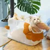 Cat Carriers Plush Cute Breathable Portable Carry Bag Suitcase Comfortable Transporter Dog Backpack Outgoing Bolsa Feminina Pet Supplies