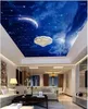 壁紙美しい月の夜空天井風景の壁紙壁画天井3D壁画絵画