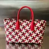 10A Replikacja na najwyższym poziomie BV's Intreccio Cabat TOTE TOTE 37 cm Designer Lambskin Tinka torebki Macaron Dopasowanie kolorów torby na ramię darmowa wysyłka