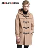 Herren Wollmischungen S-6XL Herbst und Winter Wollmantel mit Kuhhornschnalle, verdickter Kaschmirwollmantel für Herren, langer koreanischer Windjacke NZ163 231030