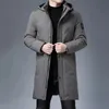 Parkas pour hommes Top qualité hiver épaissir marque Designer décontracté mode veste de survêtement hommes Longline coupe-vent manteaux vêtements 231118