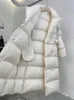 Frauen Unten Parkas 2023 Winter Koreanischen Stil Ente Mantel Übergroßen Puffer Jacke Weibliche Dicken Langen Winddicht Warme Outwear 231027