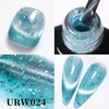 Smalto per unghie UR SUGAR 7ml Foil Cat Gel magnetico Laser Magnete scintillante Semipermanente Soak Off UV LED Manicure 231030