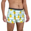 Cuecas engraçado boxer verão fresco abacaxi shorts calcinha masculina roupa interior macia para masculino