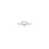 Fahmi Simple and fashionable high-end plain heart-shaped full diamond hollow wide version ring High Quality Brand 2023 New In Stock