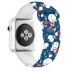 Fashion Christmas Designer Silicone Apple Watch Band Smart Straps for Watch Band Ultra 38mm 40mm 42mm 45mm iwatch Band Series 8 9 4 5 6 7 Watchband