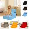 kennels pens Pet Ladder Cover Detachable Zippered Mesh Fabric Stairs Cover Non-Slip Washable Dog Ramp Stair Cover for High Bed Couches 231030