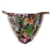 Yavorrs 8pcs 100% Silk FLOWER Women's Strings Bikinis underwear257E