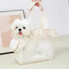 Cat s Crates Houses Onecute Puppy Dog Walking Pets Accessories Bags Lace Handheld Shoulder for Cute Chihuahua Products 231030