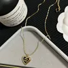 Schwarze Herz-Luxus-Anhänger-Halskette, Boutique-Designer-Geschenk-Halskette, Herbst-Damen-Liebes-Charm-Schmuck, lange Kette, Weihnachten, romantisch, wunderschöne Ketten-Halskette