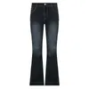 Jeans pour femmes Flare Femme Taille basse Pantalon Vintage Denim Pantalon Streetwear Mom Casual Y2k Baggy Femmes