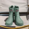 Stivali da pioggia Stivali da pioggia Donna Bassi antiscivolo Scarpe da pioggia da cucina Stivali da acqua Stivali di gomma da donna Galosce da giardino Stivali da pioggia slip-on Stivali corti 231030