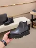 Bottines de styliste en cuir véritable pour hommes, chaussures de soirée et d'affaires, marque classique, bottes de moto à enfiler, taille 38-45