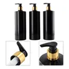 Liquid Soap Dispenser 3PCS 500ml PET Empty Refillable Shampoo Lotion Bottles With Pump Dispensers Bathroom Portable