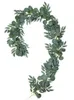Décorations de Noël 1M 2M Eucalyptus Fleurs artificielles Guirlande pour mariage Accueil Chambre Décoration Jardin Arch DIY Faux Plante Lvy Vine 231027
