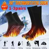 Skarpetki męskie 13Pairs Winter Selfinging Pończochy termiczne podgrzewane miękkie elastyczne zagęszcza przeciwsymat dla kobiet mężczyzn na zewnątrz rurka narciarska 231027