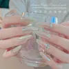 Nail Polish Dry With Bare Hand 5ml Chrome Gel Mirror Effect For Nails Magic Liquid Semipermanent Varnish Aurora Powder Manicure 231030