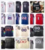 Maglie da basket Buddy 17 Hield Kyle 7 Lowry Tobias 12 Harris Joel 21 Embiid Tyrese 0 Maxey Allen 3 Iverson Kelly 9 Oubre Jr. Cameron 22 Payne Uomo Donna Gioventù Stampato