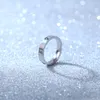 Titanium Steel All-nail Ring Ins Kajia Fashion Rose Gold Stainless Six-diamond Couple