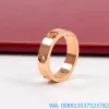 Vente chaude Bijoux amour vis bague hommes anneaux classique luxe designer amoureux bijoux femmes titane acier alliage plaqué or or argent rose ne se décolore jamais pas allergique 5mm